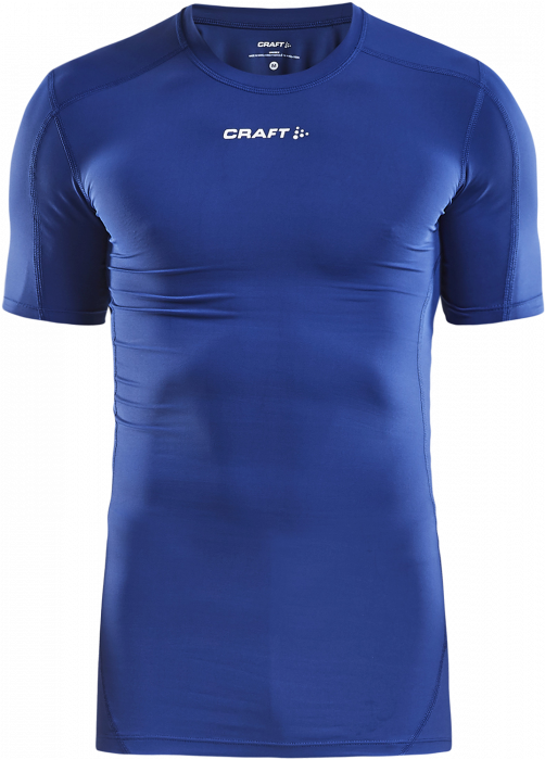 Craft - Pro Control Compression T-Shirt Kids - Blu & bianco